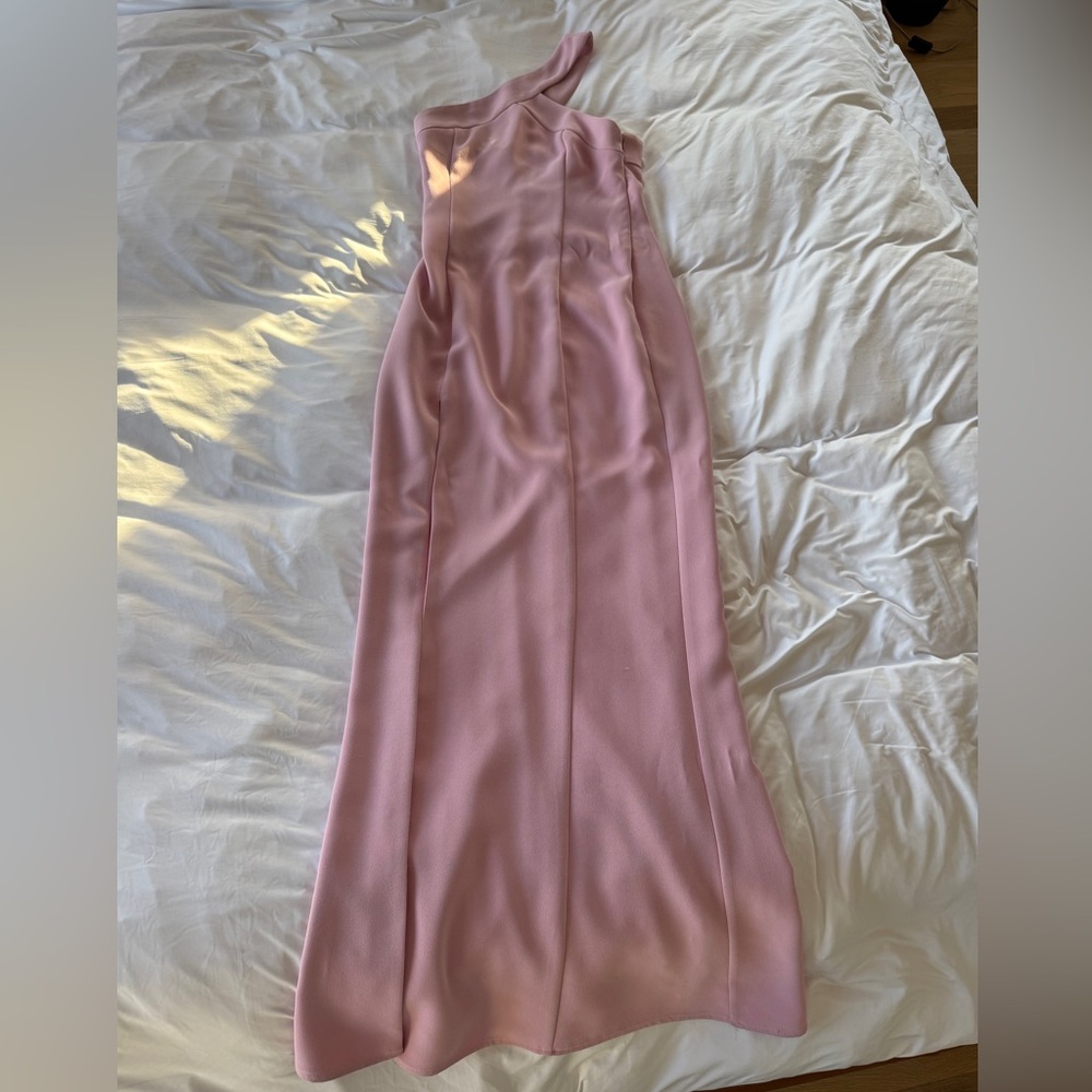 Light pink one strap dress